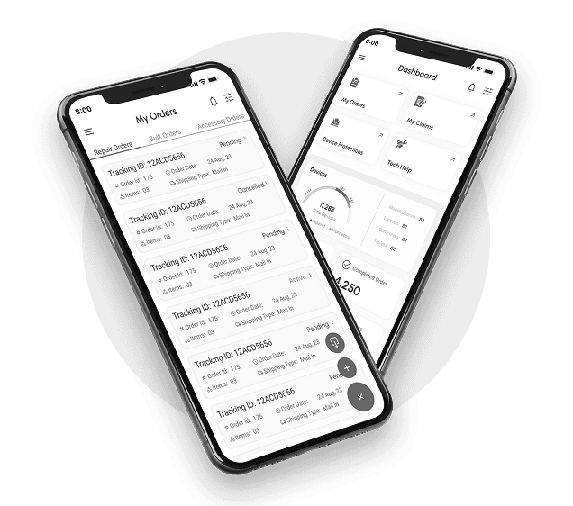 Mobile app interface